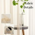 thumbnail image 2 of Beige Sheer Curtains 2 Panels Translucent Light Filtering Rod Pocket Voile Curtain Panels for Bedroom Living Room, 2 of 3