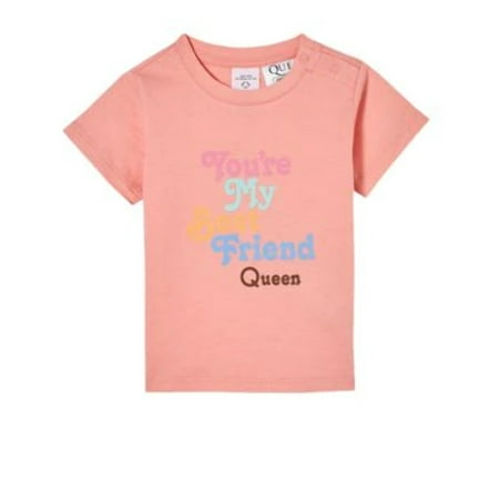 

COTTON ON Baby Girls Queen Short Sleeve Coral Dreams Best Friend 12-18 months