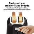 thumbnail image 4 of Hamilton Beach 2-Slice Toaster with Extra-Wide Slots, Toast Boost, and Removable Crumb Tray, Black, 4 of 9