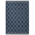 thumbnail image 3 of FH Home Flat Woven Outdoor Rug - Waterproof, Easy to Clean, Stain Resistant - Premium Polypropylene Yarn - Moroccan Geometric Lattice - Patio, Porch, Deck, Balcony - Tunis - Blue - 5ft 4in x 7ft 6in, 3 of 5