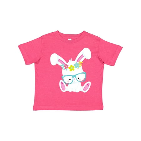 

Inktastic Hipster Bunny Bunny with Glasses Rabbit Flowers Gift Toddler Boy or Toddler Girl T-Shirt