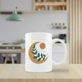 thumbnail image 2 of Boho Mug Cup,Abstract Boho Sun Moon Botanical Leaf Ceramic Mug-11oz Coffee Milk Tea Mug Cup,Bohemian Home Decor,Gifts for Boho Lovers Girls Women Coworkers, 2 of 5
