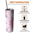 thumbnail image 6 of 20 OZ Skinny Tumbler Watercolor Rainbow Insulated Coffee Mug with Lid and Straw,Stainless Steel Vacuum Insulated Water Bottle Gifts for Women Mothers, 6 of 7
