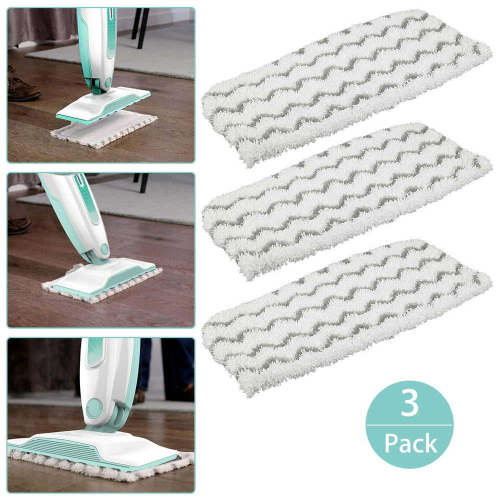 3/6Pack Microfiber Steam Washable Reusable Mop Pads for Shark Vacuum