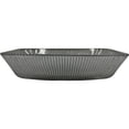 thumbnail image 3 of Charlie 18" Glass Rectangular Bathroom Vessel Sink in Black, 3 of 8