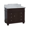 thumbnail image 4 of Elizabeth 42" Bathroom Vanity with Chocolate Cabinet and Carrara Marble Top, 4 of 6