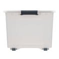 thumbnail image 3 of Caja Multiusos Mainstays con Ruedas 35 L Transparente, 3 of 4
