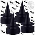 thumbnail image 1 of Gorro de bruja Legigo para decoración de Halloween, 24 unidades, con pegatinas 3D con forma de murciélago, 1 of 7