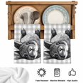 thumbnail image 5 of Grey Easter Kitchen Towels Set of 3, Spring Country Cute Bunny Plaid Checkered Absorbent Dish Towels for Kitchen, Microfiber Hand Towel, Quick Drying Tea Towel for Cleaning Decorative Dishcloths, 5 of 7