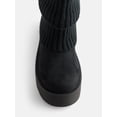 thumbnail image 5 of No Boundaries Women's Foldover Sweater Faux Fur Boots, 5 of 6