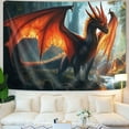 thumbnail image 5 of Cool Dragon Tapestry, Medieval Fantasy Forest Dragon Tapestry for Bedroom, Hippie Art Men Boys Tapestry Wall Hanging for Living Room College Dorm Decor,90x70IN, 5 of 5
