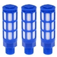 thumbnail image 1 of Unique Bargains Plastic Pneumatic Muffler Exhaust Air Line Silencer 3/8 PT Blue, 3pcs, 1 of 4