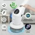 thumbnail image 6 of Electric Spin Scrubber, Cordless Shower Scrubber with 7 Replacement Head, 3 Adjustable Speed Power Scrubber, Bathroom Scrubber Cleaning Brush with Extension Handle for Bathtub Floor Tile Grout, 6 of 17