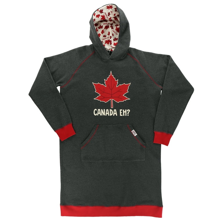 LazyOne Oversized Hoodie Sweatshirt Comfortable Loungewear Canada Eh L XL
