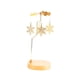 thumbnail image 2 of Portavelas giratorio,Accesorios giratorios para portavelas,Portavelas Bandeja Portavelas para té,Decoración de centro de mesa portavelas de jaula de metal,candelabros chimenea Copo de nieve, 2 of 9