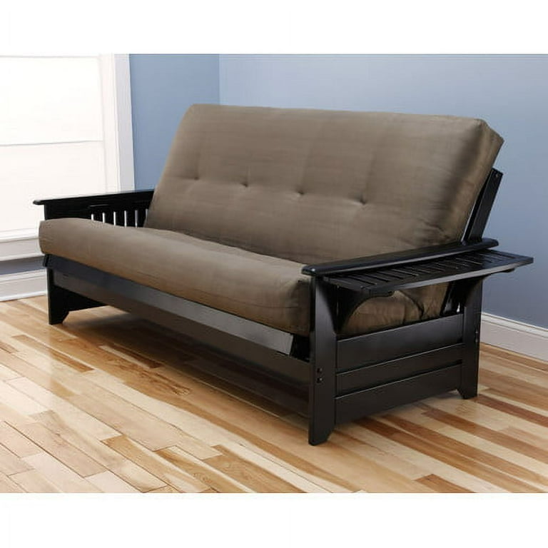 Kodiak Furniture Phoenix Futon with Fabric Mattress in Light Brown Butternut