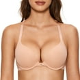 thumbnail image 3 of Women's Push Up Bra Racerback Front Closure Bras Plunge Underwire Tshirt Padded Lace, 3 of 7
