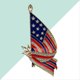 thumbnail image 4 of USA National Flag Brooch Creative Alloy Rhinestone Lapel Pin Brooch American Costume Jewelry, 4 of 4