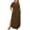 Coffee, variant on Tqcoqu Women's Plus Size Casual Maxi Dresses,Short Sleeve Loose Beach Dress Sundress with Pockets,Black Women's XL-XXXXXL