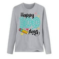 thumbnail image 6 of YUEHUA 100 Days of School Shirt for Women Teacher Graphic Long Sleeve Tshirt School Days Tee Tops, 6 of 6