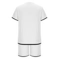 thumbnail image 5 of USNSM 2 Piece Sets for Mmen Summer 2025 Two Piece Matching Lounge Sets Short Casual Outfits Casual Fashion Vacation Clothes White M, 5 of 9