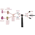 thumbnail image 3 of TIG Stubby Collet Body 17CB20 (2.40mm x 25mm) for PTA DB SR WP 17 18 26 TIG Welding Torch 10pk, 3 of 7
