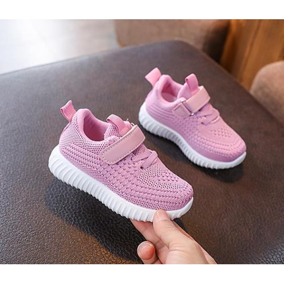 Boys Girls Sneakers Kids Lightweight Breathable Strap Athletic Running Shoes for Toddler/Little Kid/Big Kid