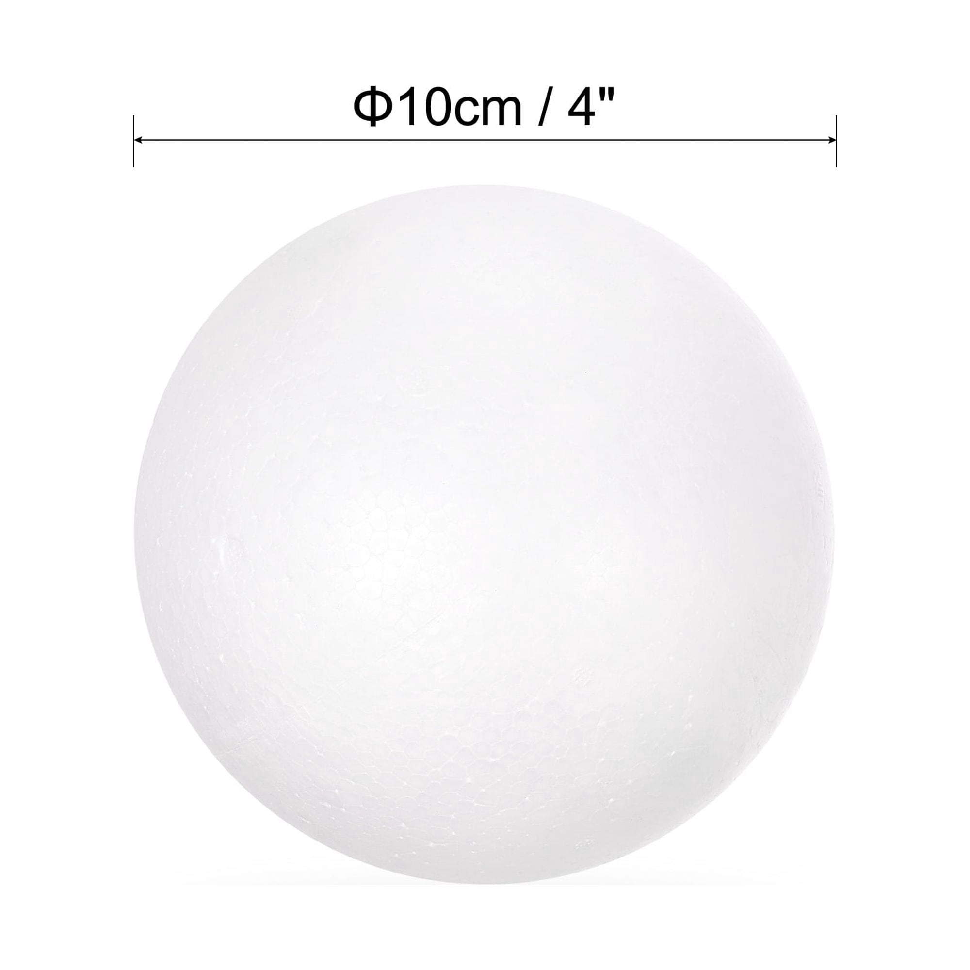 Uxcell 16Pcs 4" White Polystyrene Foam Balls Smooth Round Solid Ball for Crafts, Art, DIY, Household, Party Decorations