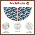 thumbnail image 3 of Rateoe A Japanese Great Wave Pattern Christmas Tree Skirt with Ties, Christmas Tree Decorations, Farmhouse Christmas Decor Xmas Holiday Decorations-48", 3 of 6