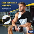 thumbnail image 3 of WWS-Shoulder Ice Pack Wrap for Rotator Cuff and Arm, Reusable Double-Layer Gel Cold Wrap with Compression for Targeted Area, Easy to Put On & Take Off, Flexible Fit for Men & Women, Medium, 3 of 4