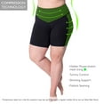 thumbnail image 6 of Rainbeau Curves Basic Compression Bike Short, Women's Plus Black 18/20, 6 of 6