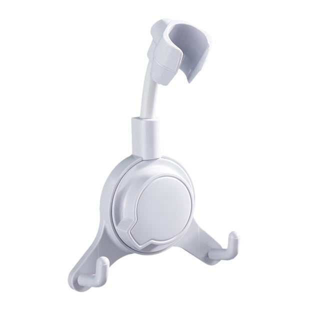 Soporte para cabezal de ducha Ventosa de plástico Soporte para cabezal de ducha Soporte de baño ajustable de 360 °, Gris Sweethay HA006169-03B
