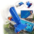 thumbnail image 4 of Yulucky Salvage Net Portable Swimming Pool Vacuum Cleaner with Leaf Rake Skimmer Mesh Frame Net and 5 Assembly Rods Blue Home & Garden|Plastic,A, 4 of 8