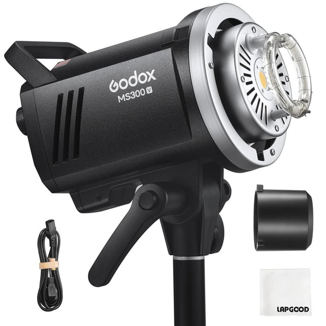 Studio Flash Godox MS300 V LED inalámbrico de 300 W, 2,4 G, 5600 K