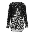 thumbnail image 4 of Winter Saving Talove Long Sleeve Shirts for Women Graphic Printed Sweatshirt Women Fall Clothes Pullover T Shirts Womens Tops Trendy Christmas Shirts, 4 of 5