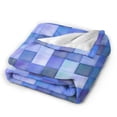 thumbnail image 6 of Aesthetics of Diamond Color Arrangement Throw Blanket,Super Soft Anti-Pilling Flannel Bed Blankets, 80"x60", 6 of 8