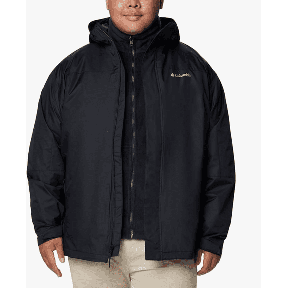 Men's Columbia Tunnel Falls II Interchange Jacket Color: Black Size: XXL