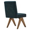 thumbnail image 4 of Modway Lyra 19" Heathered Fabric Dining Side Chair in Azure (Set of 2), 4 of 10