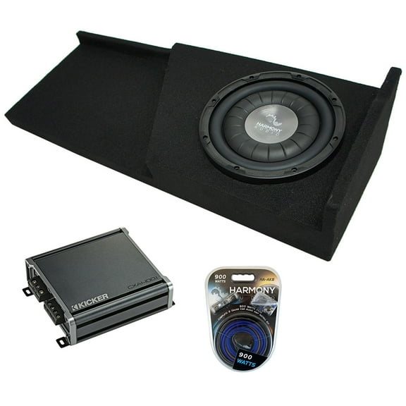 2007-2013 Chevy Silverado Ext Cab Truck Harmony F104 Single 10 Sub Box & CXA4001
