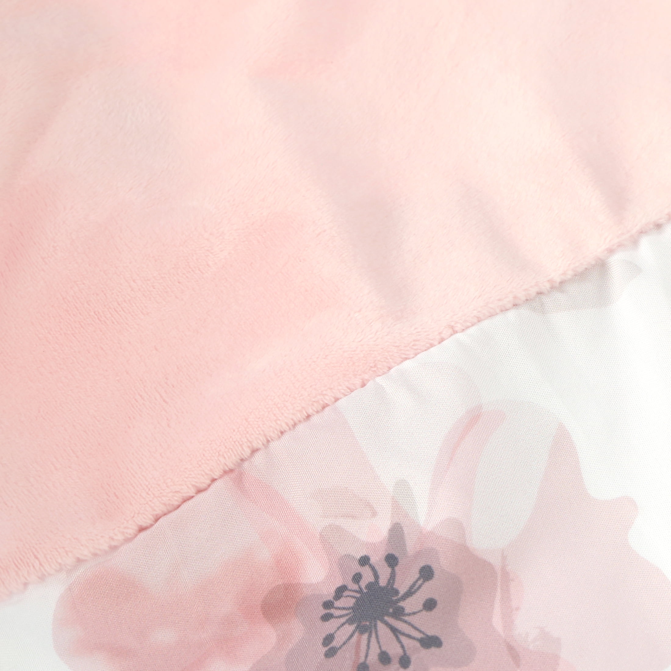 Little Love by NoJo Beautiful Blooms White and Pink Changing Pad Cover