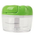 thumbnail image 3 of Garlic Chopper Manual Mini Safe Multipurpose Transparent Garlic Mincer with Drawstring for Kitchen ABS Stainless Steel 9x7cm 137g, 3 of 7
