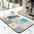 thumbnail image 2 of Experience Superior Drying with 19.5x12in Mexican Coffee Mat Super Absorbent Diatom Mud Dish Pad Coffee Mat Perfect Kitchen Gadget for Every Modern Counter, 2 of 7