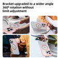 thumbnail image 6 of Dteck 360° Rotatable Magnetic Ring Stand Case for iPhone 12 Pro Max,Compatile with Mag Safe Shockproof Rubber + PC Slim Translucent Back Cover for iPhone 12 Pro Max,Pink, 6 of 6