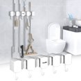 thumbnail image 3 of XWSHYW Almacenamiento de Ropa y Guardarropa Gancho para Trapeador de Baño Sin Perforaciones, Colgador de Pared para Baño, Hebilla Fuerte, Herramienta de Sujeción para Trapeador, Colgador de Trapeador, 3 of 4