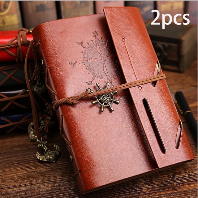 Vintage Nautical Leather Writing Journal, Blank Pages Travel Journal Diary For Adventurers, Embossed Portable Personalized Diary In Various Sizes