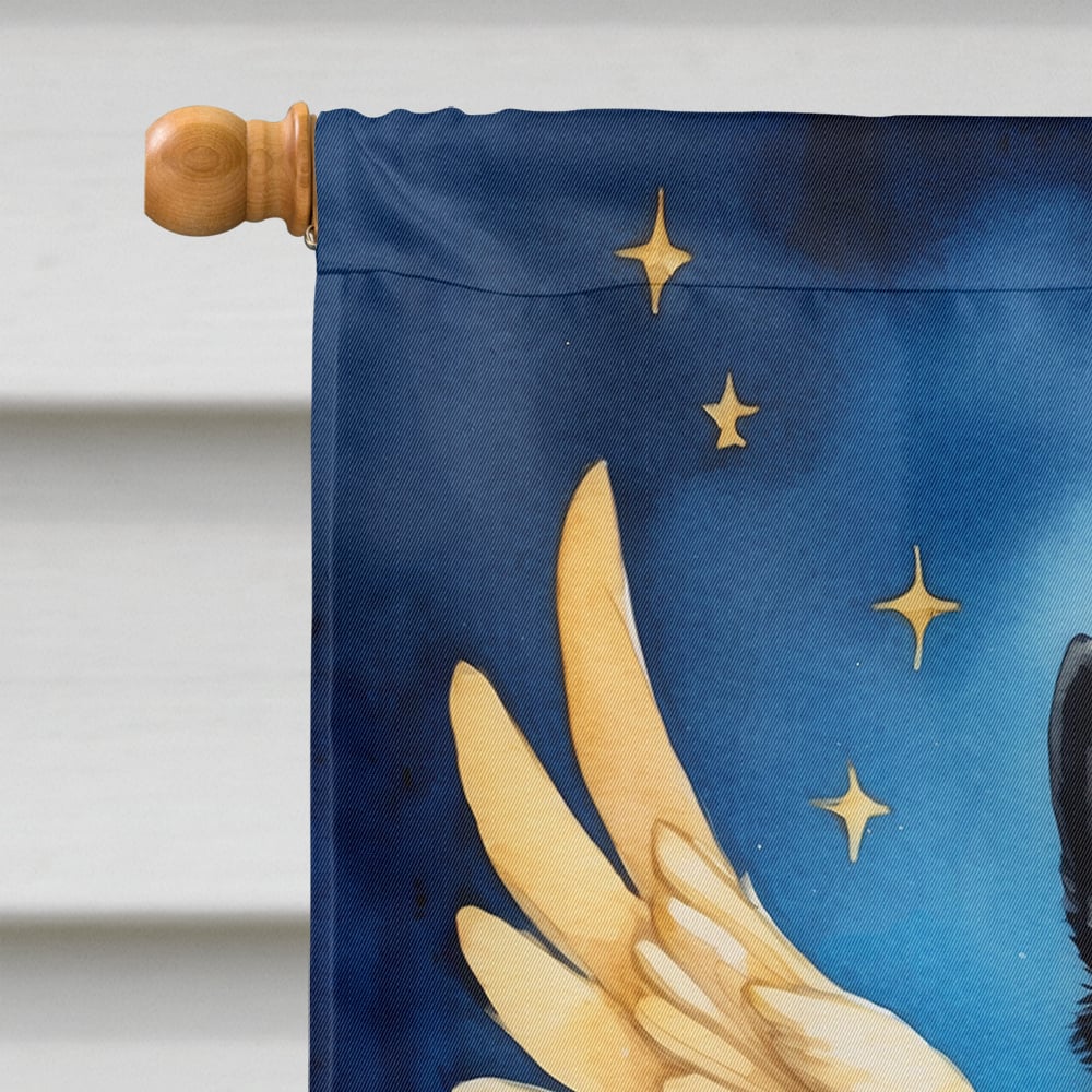 Caroline's Treasures DAC7071CHF Schipperke My Angel House Flag Large Porch Sleeve Pole Decorative Outside Yard Banner Artwork Wall Hanging, Polyester, House Size, Multicolor