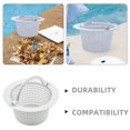 thumbnail image 3 of White ABS Pool Skimmer Basket for Above Ground Pool with Large Capacity and Fine Mesh 2pcs, 3 of 9