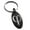 Black, variant on Stainless Steel Golden Ratio Mathematical Engraved Small Oval Charm Keychain Keyring