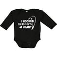 thumbnail image 3 of Inktastic I Hooked Grammy's Heart with Fishing Rod Boys or Girls Long Sleeve Baby Bodysuit, 3 of 5