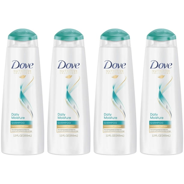 Dove Nutritive Solutions Daily Moisture, Moisturizing Shampoo for Dry Hair, 12 oz, 4 ct